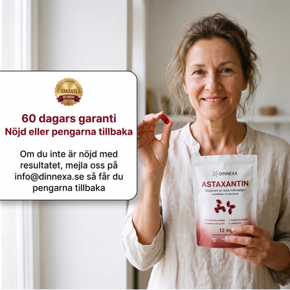 Astaxantin 12 mg – Cellskydd för hjärna och kropp